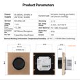 thumbnail image 4 of Thermostat Intelligent WiFi Écran Couleur Thermostat Chauffant Rotatif avec Rétroéclairage/température/capteur/ajustement de la Température, 4 of 8