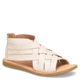 thumbnail image 1 of Born Women Iwa Woven Sandals, Medium Width, Back Functional Zipper, White, 1 of 5