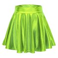 thumbnail image 1 of Kcodviy Jupe Évasée Décontractée Plissée Ligne A Jupe Plissée Mini Jupe pour Femme Mini Jupe Portefeuille Brillante de Maillot de Bain, 1 of 5