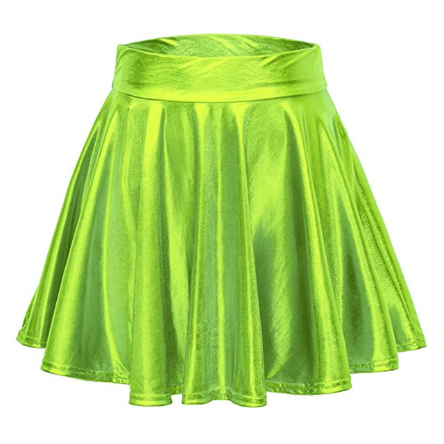 Kcodviy Jupe Évasée Décontractée Plissée Ligne A Jupe Plissée Mini Jupe pour Femme Mini Jupe Portefeuille Brillante de Maillot de Bain