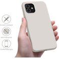 thumbnail image 2 of iPhone 11 Case,Ultra Slim Fit iPhone Case Liquid Silicone Gel Cover with Full Body Protection Anti-Scratch Shockproof Case Compatible with iPhone 11 6.1 inch, [Upgraded Version] (Stone), 2 of 5