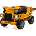 thumbnail image 1 of Kids Ride-on Dump Truck with Remote Control, 2-Speed Electric Toy Car, Shovel, Music for Outdoor Play, 1 of 8