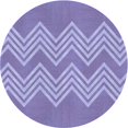 thumbnail image 1 of Ahgly Company Tapis d'Intérieur Lavables en Machine Mimosa Violet Transitionnel, Carré de 3', 1 of 7