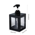 thumbnail image 3 of Distributeur de Savon Réutilisable 500 ml, Distributeur de Savon d'Automne, Distributeur de Savon pour Vaisselle et Mains, Distributeur de Lotion Bouteilles de Shampoing Réutilisables (Noir), 3 of 6