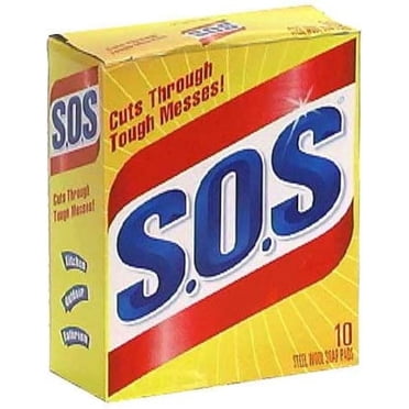 S.O.S 98014 Tampon Savon en Laine d'Acier (10 Unités)