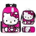 thumbnail image 4 of Hello Kitty Backpack, Student Large-capacity Leisure School Bag Three-piece Set-ZJKDGJKJ, 4 of 4