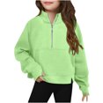 thumbnail image 1 of Cowsor Chandails à Fermeture Éclair Décontractés pour Filles, Vestes Courtes pour Ados, 1 of 5
