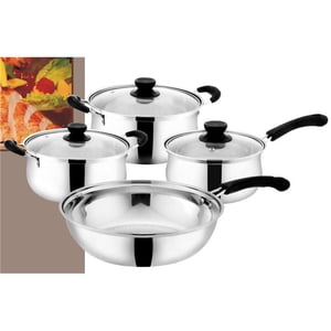Capsule en acier inoxydable Kit de cuisson en fond avec lime en verre - 7 Pièce