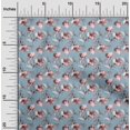 thumbnail image 2 of oneOone Georgette Viscose Dusty Blue Fabric Floral Sewing Craft Projects Fabric Prints By Yard 42 Inch Wide, 2 of 4