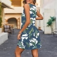 thumbnail image 3 of Pisexur Robe d'Été pour Femme, Plage, Décontractée, Sans Manches, Midi, Imprimé Floral, Débardeur, Ample, Robe Soleil avec Poche, P-2TG, 3 of 6