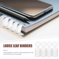 thumbnail image 2 of 44pcs Plastic Book Binding Discs Leaf Binder Binder Rings for DIY Notepads Planners, 2 of 9