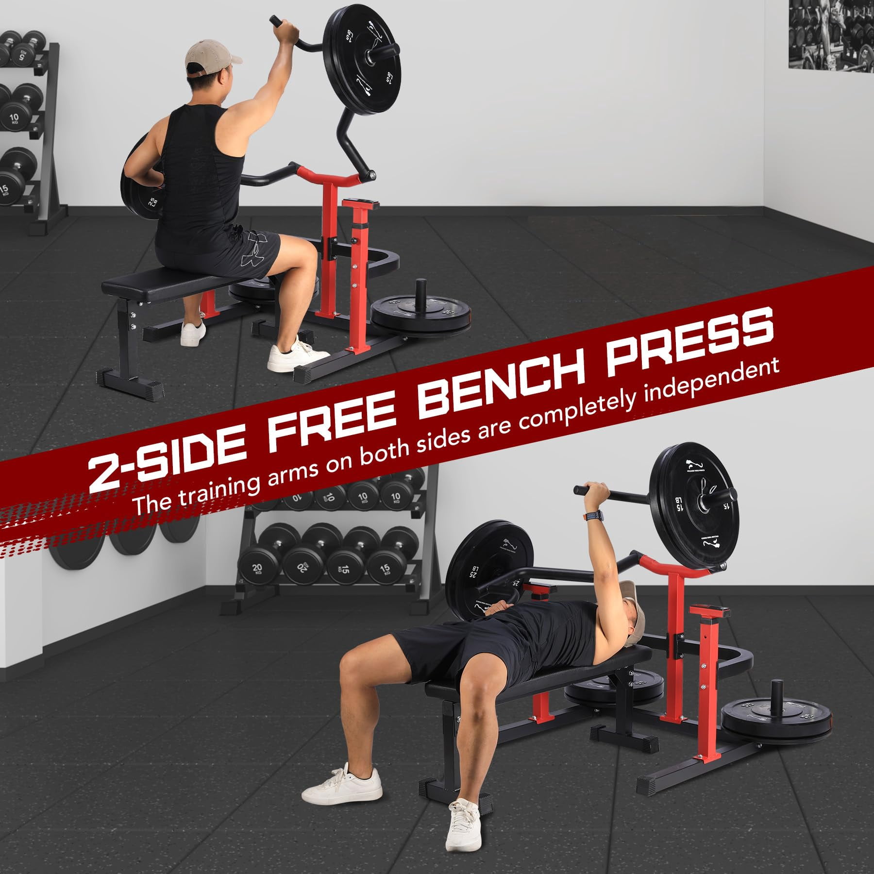 Machine Shoulder Press Cherish Chest Press Machine,1250LBS 2-Side Independent Bench Press for ...