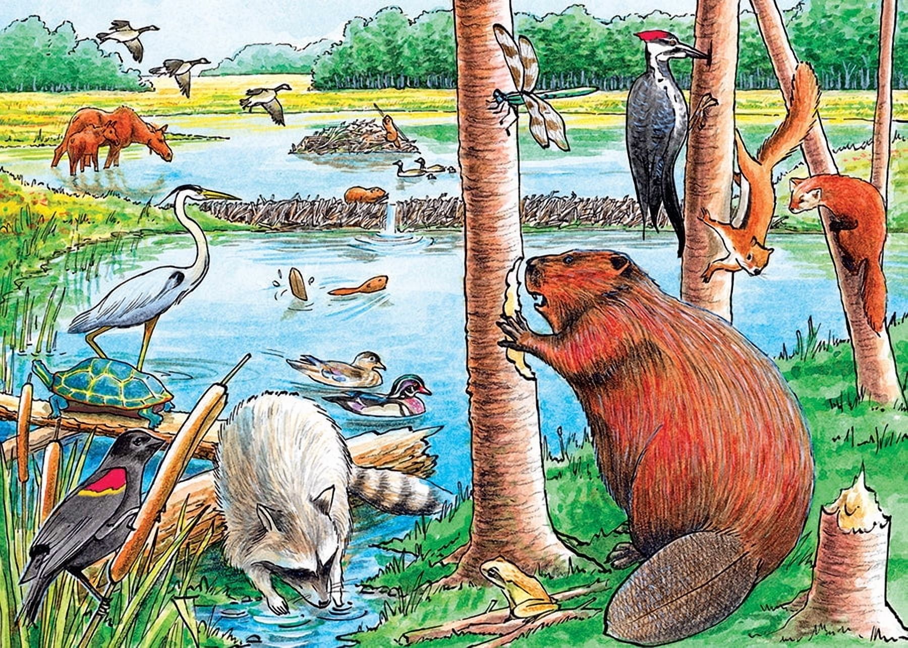 Cobble Hill - The Beaver Pond  - 35 Piece Tray Puzzle