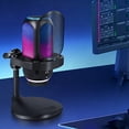 thumbnail image 2 of USB Condenser Microphone for Streaming and Phone Recording With Noise Reduction 192 kHz/24 Bit Sampling 7.68 in x 4.84 in x 4.84 in, 2 of 6