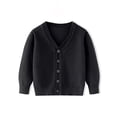 thumbnail image 1 of Liyamei Unisex Boy' Girls' Cardigans Sweater V Neck Long Sleeve Button Soild Knit Sweaters For 2 10 Years, 1 of 3