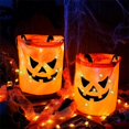 thumbnail image 3 of Dvkptbk Rangement pour Bonbons Sacs de Bonbons d'Halloween à DEL Sacs de Fête d'Halloween Sacs d'Halloween Sacs de Bonbons Polyvalents Seau Réutilisable pour Enfants Fournitures et Cadeaux d'Halloween, 3 of 5