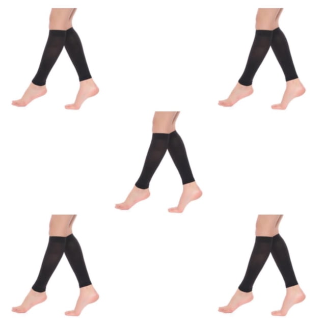Guardoinrt Womens Calf Compression Stockings For Comfortable And Protective Compression Comfortable Stockings Nylon black L 5Set