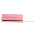 thumbnail image 3 of 6 Hole Punch Pink Anti Slip Metal Structure Adjustable 6 Hole Spacing Paper Binder Planner Inserts Hole Punch, 3 of 14