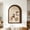 Brown, variant on TTJ Cork Board Push Pin Board Fabric Photo Board Arch Shape Memo Display Organizer Polyester Note Board with Border for Photo Cards Wall Decor Home Office Use