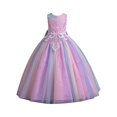thumbnail image 1 of Robes Formelles pour Ados Robes de Bal Sans Manches Robe en Tulle pour Tout-Petits Robe de Mariage pour Filles 3 Ans, 1 of 6