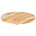 thumbnail image 3 of vidaXL Plateau de Table en Bois de Manguier Massif Rond 25-27 mm 40 cm, 3 of 4