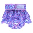 thumbnail image 1 of Washable Dog Diapers, Highly Absorbent Dog Diapers for Female Dogs, Dog Dresses for Dogs in Heat, Period, Incontinence, or Excitable Urination (Small, Purple Mermaid, 1 of 9