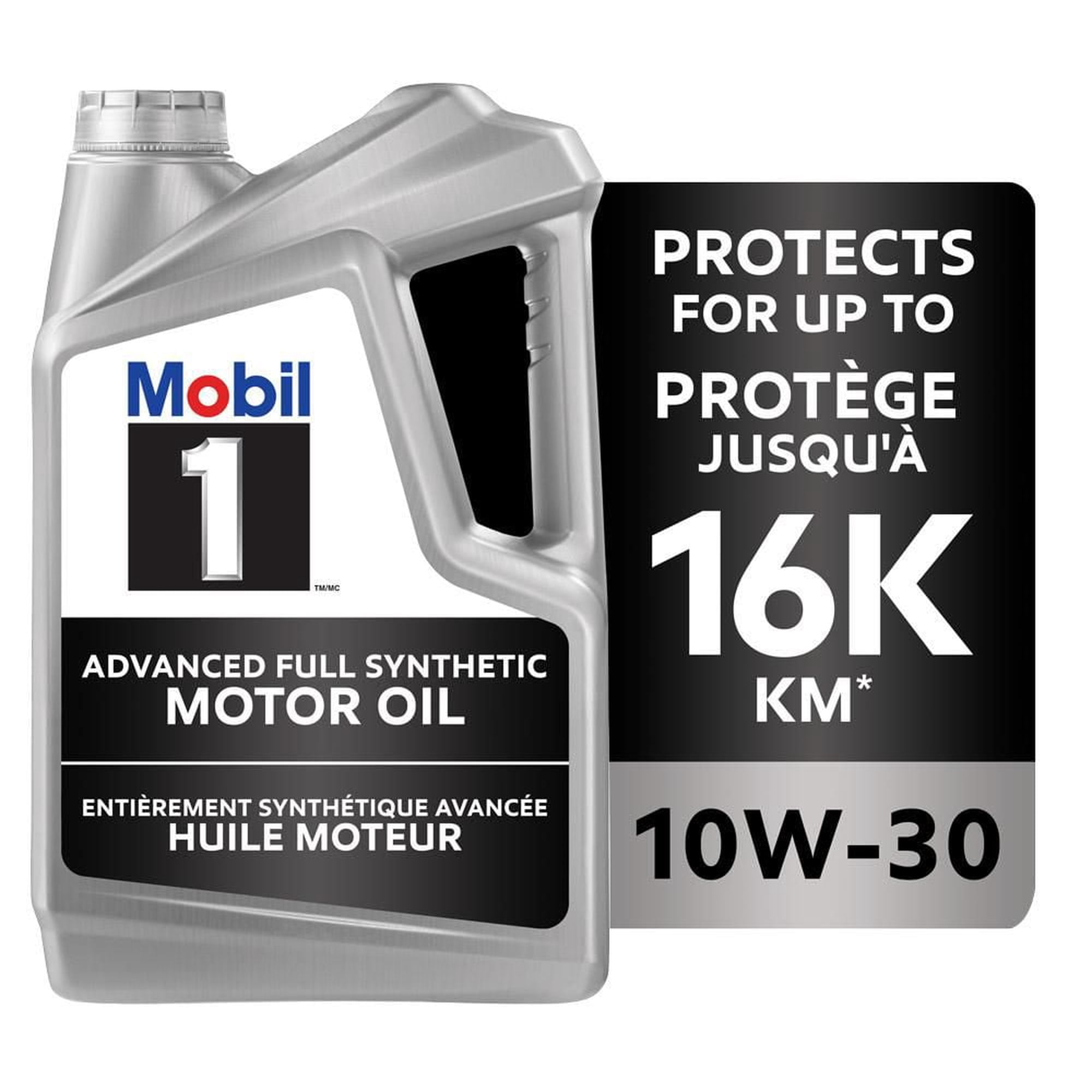 Mobil 1 10W-30 エンジンオイル 4L Mobil 1™ Full Synthetic Engine Oil 10W-30, 4.73 L - Walmart.ca