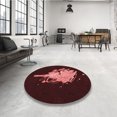 thumbnail image 4 of Ahgly Tapis d'Intérieur Lavable en Machine Carré Transitionnel Marron Chocolat, 3 Pieds Carré, 4 of 7
