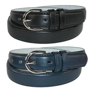 CTM® Ceinture Habillée en Cuir 1 1/8 Pouce (Lot de 2 Couleurs) (pour Femmes)