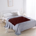 thumbnail image 4 of Flannel Blanket, Super Soft Warm Solid Fleece Blanket Throw Rug Sofa Bedding, 70x100cm Comfortable Machine Washable Velvet Conditioning Blanket Picnic Blanket Easy to Clean, 4 of 5