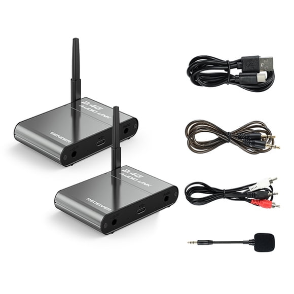 And 2.4G Wireless Audio 150m Long Distance Low Delay Hi-Fi Audio System for Home Theater Speaker TV Live Broadcast