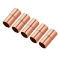 thumbnail image 1 of Uxcell Raccord Droit en Cuivre Raccords de Soudage pour Climatiseur CVC 5 Pcs 1/4 Pouce, 1 of 5