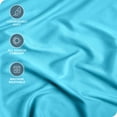 thumbnail image 2 of Bare Home Drap-Housse - Premium 1800 Collection - Poche Profonde - Ultra Doux, Résistant aux Plis - Full, Aqua, 2 of 7