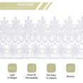 thumbnail image 4 of Uxcell 3.14 inch Wide 10 Yard Lace Ribbon Floral Pattern White Embroidered Lace Trim for Sewing Making, Gift Wrapping, 4 of 5