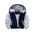 thumbnail image 1 of Winter Jacket for Men with Hood  Contrast Color  Long Sleeve Zip Sweatshirt, 1 of 2