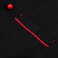 thumbnail image 3 of Esquirla Chef Jacket Uniform Short Sleeve Hotel Kitchen Chefwear Cook Coat 2XL Black, 3 of 8
