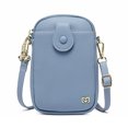 thumbnail image 1 of Women Mini Crossbody Bag with Pocket Solid Pattern Zip Handbags Multipurpose Mini Shoulder Bag Purse, 1 of 8