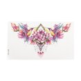 thumbnail image 1 of Unique Bargains Christmas 1 Pc Realistic Temporary Tatto Collarbone Fake Tattoos Pink Blue, 1 of 5