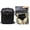 Black, variant on Vintage Messenger Bag, Usavan Large Capacity Leather Crossbody Bag, Anti-Theft Zipper Adjustable Shoulder Strap Mini Purse for Men Women Travel