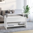 thumbnail image 1 of vidaXL Coffee Table High Gloss White 80x50x40 cm Engineered Wood, 1 of 5