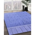 thumbnail image 3 of Ahgly Company Machine Washable Indoor Rectangle Transitional Denim Blue Area Rugs, 5' x 7', 3 of 7