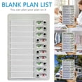 thumbnail image 1 of HLONK Liste de Vérification de Planification Vierge Liste de Choses à Faire Mémo Tableau Tableau de Messages Détachable Liste de Vérification en Plastique Réutilisable Curseur de Liste de Tâches Calendrier Personnel Planificateur, 1 of 6