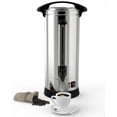 thumbnail image 1 of 100 Cup Commercial Coffee Maker, [Quick Brewing] [Food Grade Stainless Steel] Large Coffee Urn Perfect For Church, Meeting rooms, Lounges, and Other Large Gatherings Silver, 1 of 7