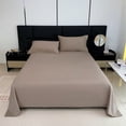 thumbnail image 1 of Fridja Large Size Bedding Sheet, Hotel Collection Bedding Sheet, Soluid Color Extra Soft Cooling , Wrinkle, Fade, Stain Proof, Skin-friendly and Lightweight Bedding Sheet (47.2" x 90.5", Khaki), 1 of 5