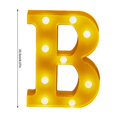 thumbnail image 3 of Chmadoxn LED Letter Lights Sign Light Up For Home Party Wedding Decoration Light Up Letters Alphabet Letter Sign Battery Powered For Christmas Birthday Party Decoration warning light, 3 of 3