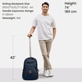 thumbnail image 4 of Boavan Rolling Backpack,17 inch Water Resistant Wheeled,Carry on Luggage Business Bag, Overnight College Computer Backpack Trolley Suitcase for Men Wo, 4 of 6