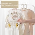 thumbnail image 1 of 10Pcs Baby Clothes Hangers Stackable Good Load-bearing Non-Slip High Toughness Smooth Surface Save Space Scalable Pants Clothes Drying Racks Kids Hangers Bathroom Supplies, 1 of 8