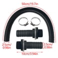 thumbnail image 3 of ZZkhGO Rain Barrel Connection Kit, Water Hose Nozzle Connector, Rainwater Collector Kit with Hose Clamps, 3 of 7