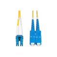 thumbnail image 4 of StarTech.com 15m (50ft) LC to SC (UPC) OS2 Single Mode Duplex Fiber Optic Cable, 9/125��m, Laser Optimized, 10G, Bend Insensitive, Low Insertion Loss SC/UPC 15 m (M) - LSZH Fiber Patch Cord (SMLCSC-OS2-15M) - Câble Patch - LC/UPC Monomo vers Monomode (M) - - 0.1 Po - Fibre Optique - Recto Verso - 9 / 125 Microns - OS1/OS2 - Sans Halogène, Passif - Jaune, 4 of 7