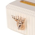 thumbnail image 4 of Baohd Napkin Paper Holder Deer Head Sculpture Tissue Box for Countertop White, 4 of 9